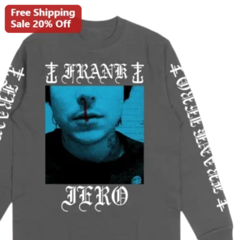Frank Iero Frank Zero Long Sleeve Tee My Chemical Romance Emo Gothic Punk Rock Apparel available at our Miami, Florida warehouse