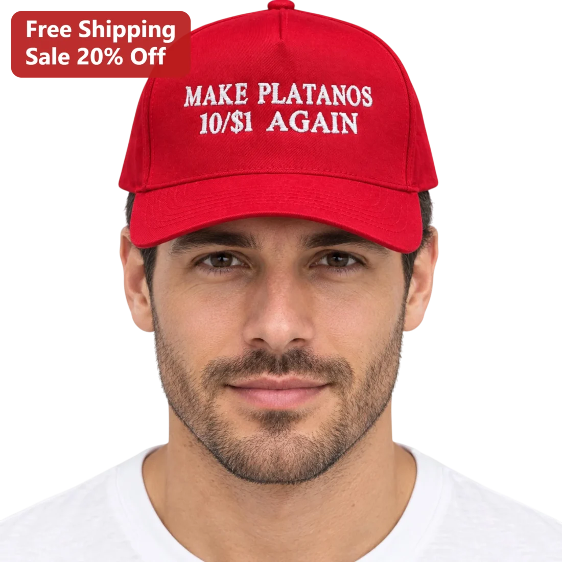 Make Platanos 10/$1 Again Cap Funny Dominican Plantain Lover Baseball Hat Gift available at our Miami, Florida warehouse