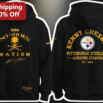 No Shoes Nation Kenny Chesney Steelers Hoodie Vintage Distressed Skull Graphic Sweatshirt available at our Miami, Florida warehouse
