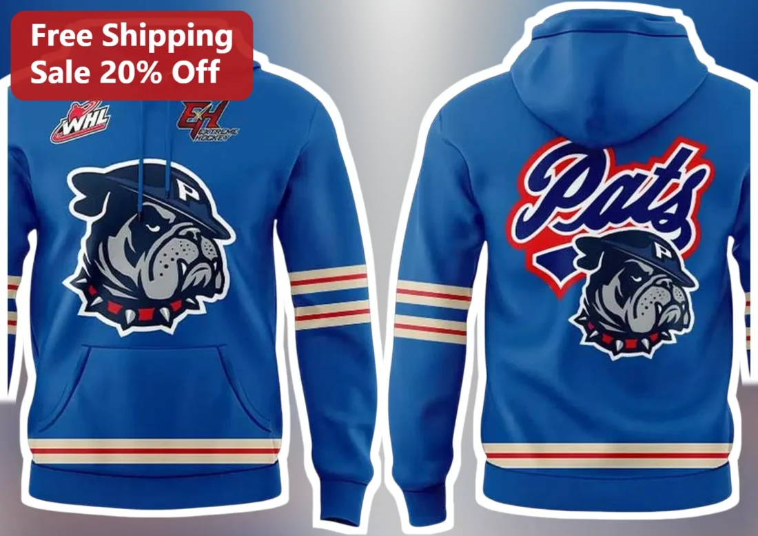 Pats WHL Prince Albert Raiders Bulldog Mascot Hoodie available at our Miami, Florida warehouse