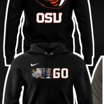 OSU GO Oregon State Beavers Hoodie Black Pullover Fan Apparel available at our Miami, Florida warehouse