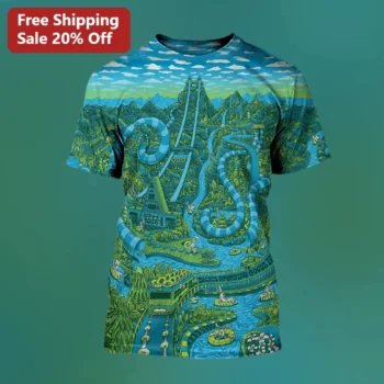 Dick's Sporting Goods Surreal Jungle Water Park All Over Print Tee available at our Miami, Florida warehouse