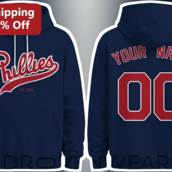 Phillies EST. Vintage Baseball Hoodie Philadelphia MLB Fan Apparel Gift available at our Miami, Florida warehouse