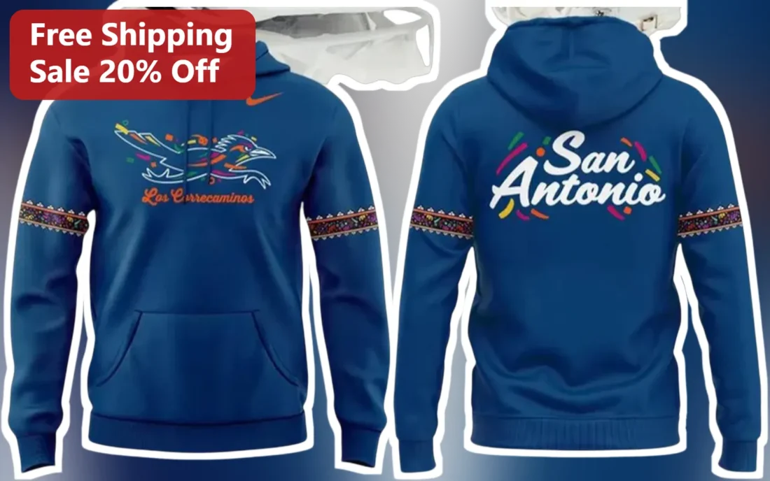 Los Carrecaminos San Antonio Roadrunner Hoodie available at our Miami, Florida warehouse