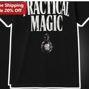 Practical Magic Tee Witchy Potion Bottle Graphic Shirt Halloween Gift for Women Men available at our Miami, Florida warehouse