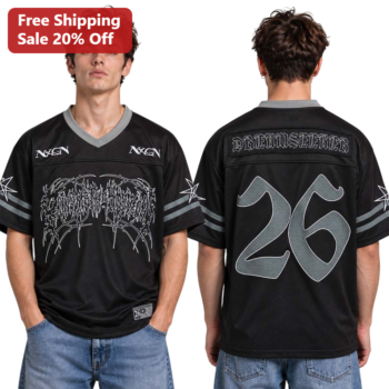 N&GN DREAMSELLER Gothic Mesh Jersey Y2K Streetwear Alternative Sports Uniform available at our Miami, Florida warehouse