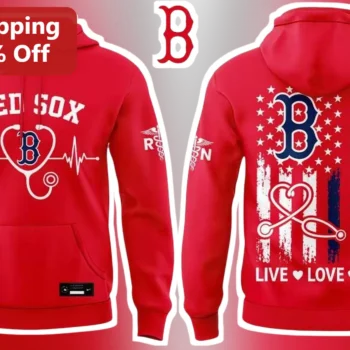 Red Sox Live Love Heal Hoodie Boston Baseball Nurse Doctor Gift available at our Miami, Florida warehouse