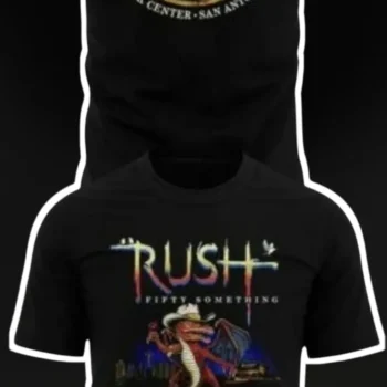 Rush Fifty Something Tour 2026 Frost Bank Center San Antonio Texas Tee available at our Miami, Florida warehouse