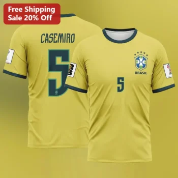Brasil CBF Soccer Fan Tee Brazil National Team World Cup Shirt available at our Miami, Florida warehouse
