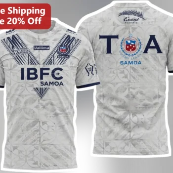 Samoa Rugby League World Cup Jersey IBFC Samoa National Team Kit Fan Gear available at our Miami, Florida warehouse