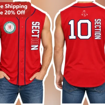 Section 10 Podcasts Jersey Baseball Shirt Boston Red Sox Inspired Fan Apparel available at our Miami, Florida warehouse