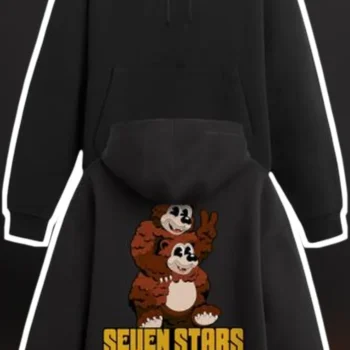 Seven Stars We Shine Brighter Together Bear Graphic Hoodie available at our Miami, Florida warehouse