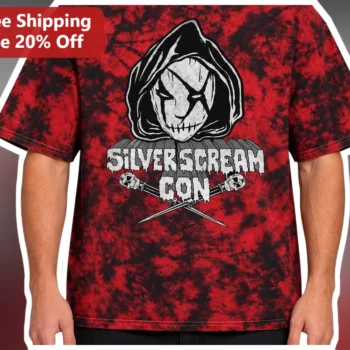 Silver Scream Con Tee Ice Nine Kills Horror Slasher Graphic T-Shirt available at our Miami, Florida warehouse