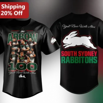 South Sydney Rabbitohs Jersey You'll Never Walk Alone YNWA NRL Rugby League Fan Apparel available at our Miami, Florida warehouse