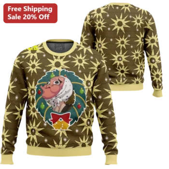 Demi Moore Sweatshirt The Substance Ugly Christmas Sweater Crewneck Horror Movie Gift available at our Miami, Florida warehouse