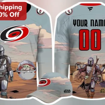 Star Wars Jersey The Mandalorian Grogu Baby Yoda Hockey Sweater Custom Name Number Gift available at our Miami, Florida warehouse