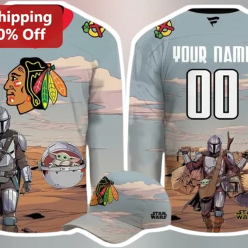Star Wars Jersey The Mandalorian Grogu Chicago Spirit Fan Apparel available at our Miami, Florida warehouse