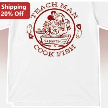 Teach Man Cook Fish Tee Gigi Murin VTuber Meme Graphic Shirt for Gamers available at our Miami, Florida warehouse