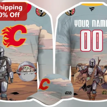 The Mandalorian Jersey Custom Name Number Star Wars Grogu Personalized Hockey Style Gift for Men Wom available at our Miami, Florida warehouse
