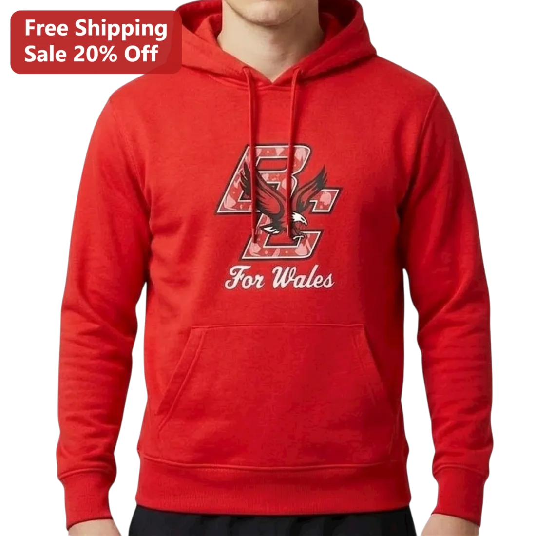 For Wales Hoodie Welsh Dragon Cymru Rugby Fan Gift available at our Miami, Florida warehouse
