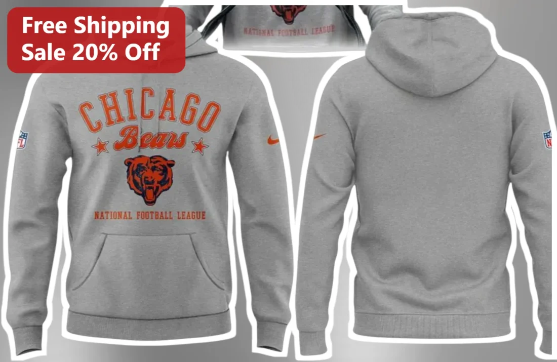 Chicago Bears NFL Fan Hoodie Game Day Apparel for Men Women available at our Miami, Florida warehouse