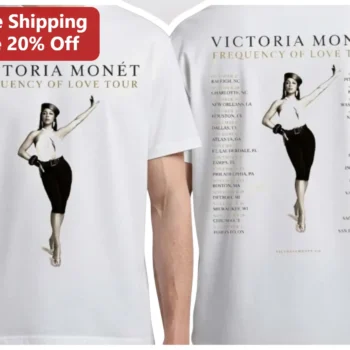 Victoria Monét Frequency of Love Tour Tee R&B Concert Merch Fan Gift available at our Miami, Florida warehouse