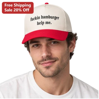 Fuckin Hamburger Help Me Hat Funny SpongeBob Patrick Star Meme Trucker Cap Gift available at our Miami, Florida warehouse