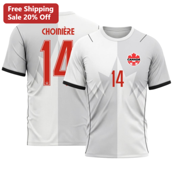Canada Soccer Jersey Graphic Tee Canadian National Team Fan Shirt available at our Miami, Florida warehouse