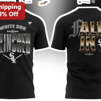 White Sox Postseason Clinched Fall In Tee Chicago Baseball Playoff Shirt available at our Miami, Florida warehouse