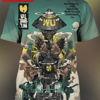 Wu-Tang Clan The Final Chapter Cyberpunk Graphic Tee Hip Hop Merch available at our Miami, Florida warehouse