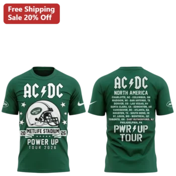 AC/DC Power Up Tour North America Graphic Tee available at our Miami, Florida warehouse