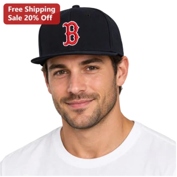 Boston Red Sox Logo Hat Navy Blue Embroidered Baseball Cap for Men Sports Fans available at our Miami, Florida warehouse