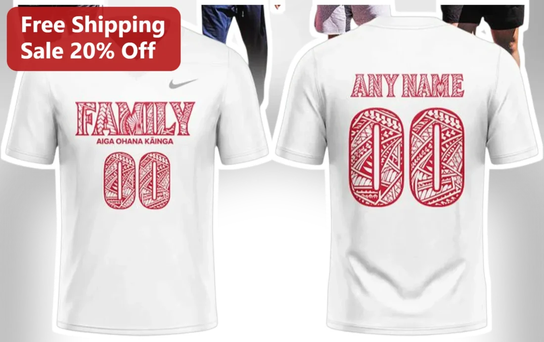 Aiga Ohana Family Jersey Samoan Polynesian Tribal Athletic Shirt Custom Name Number available at our Miami, Florida warehouse