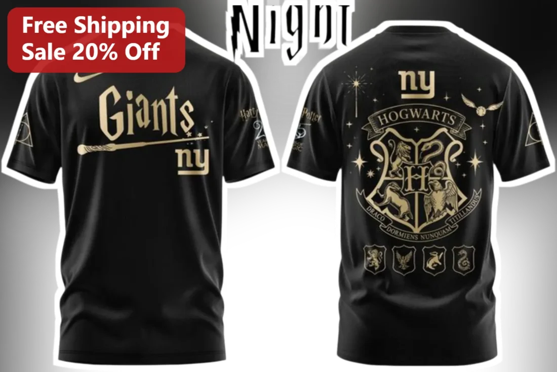 New York Giants Hogwarts Draco Dormiens Nunquam Titillandus Tee Harry Potter Crossover Gift available at our Miami, Florida warehouse