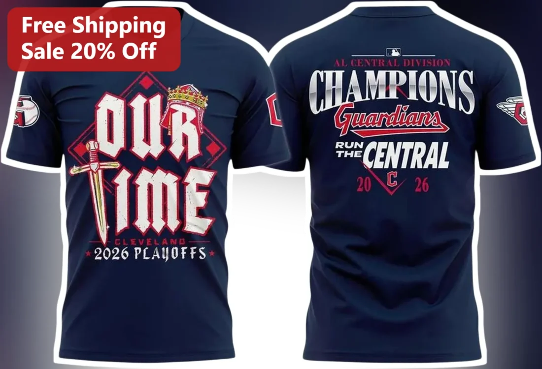 Cleveland Guardians Run The Central Tee AL Central Division Champions 2026 Playoffs Baseball Fan Shi available at our Miami, Florida warehouse