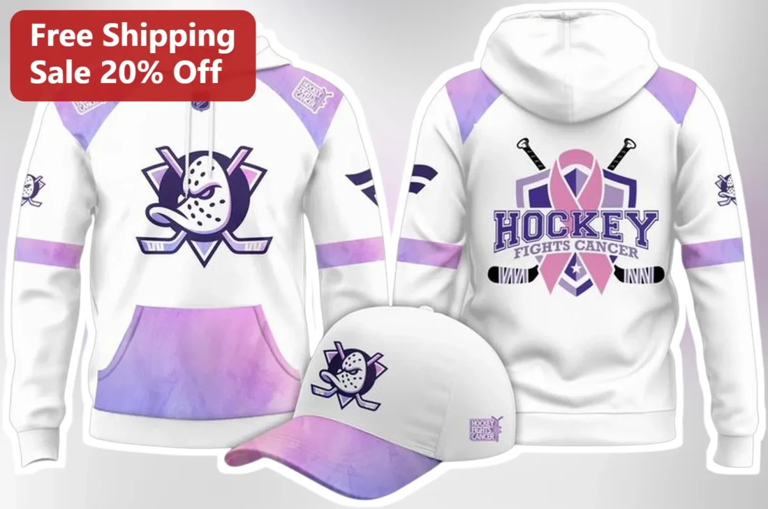 Hockey Fights Cancer Hoodie Breast Cancer Awareness Pullover Gift for Men Women available at our Miami, Florida warehouse