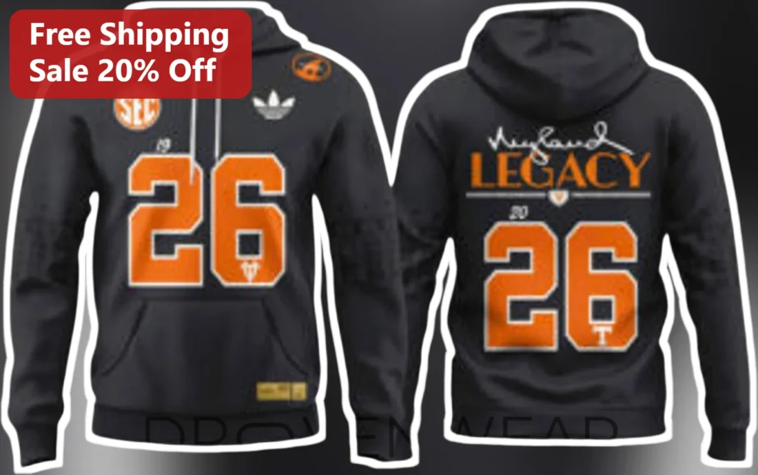 SEC Legacy Hoodie Brian Heyward Signature Tennessee Vols College Football Fan Gear available at our Miami, Florida warehouse