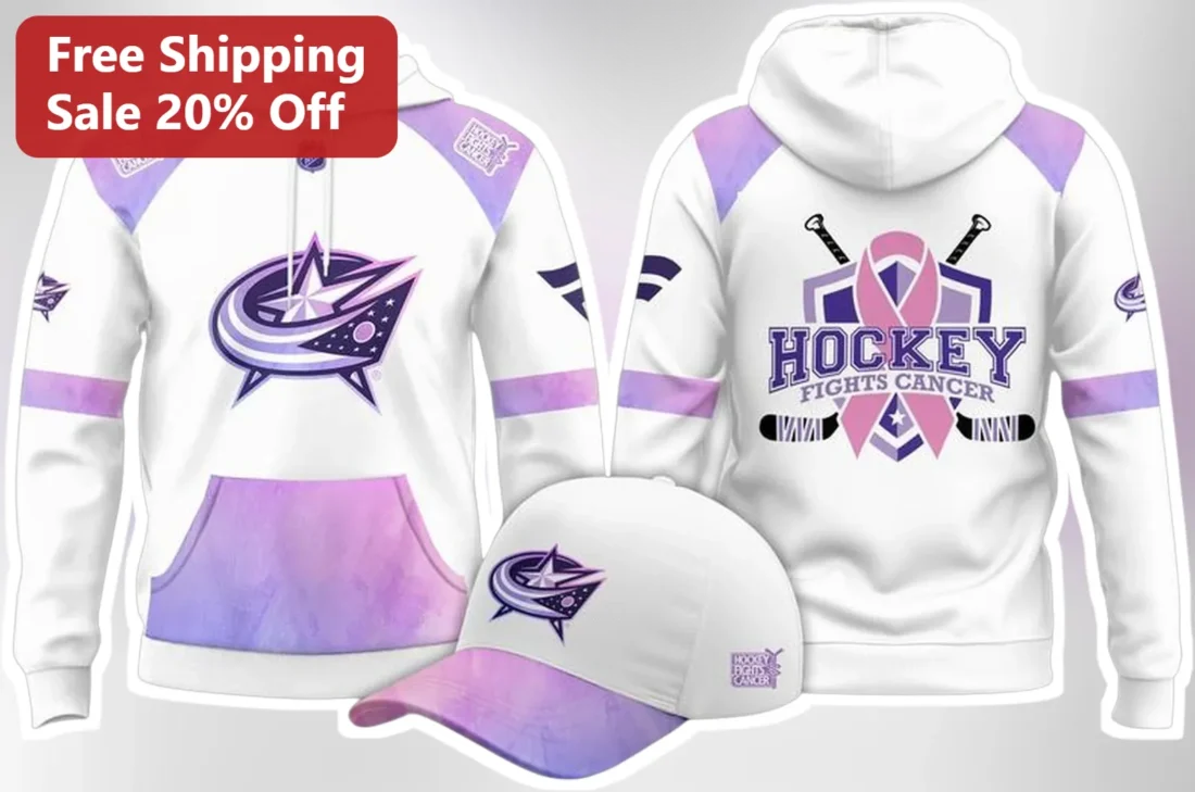 Hockey Fights Cancer Hoodie NHL Awareness Pullover Vegas Golden Knights Style Breast Cancer Support available at our Miami, Florida warehouse