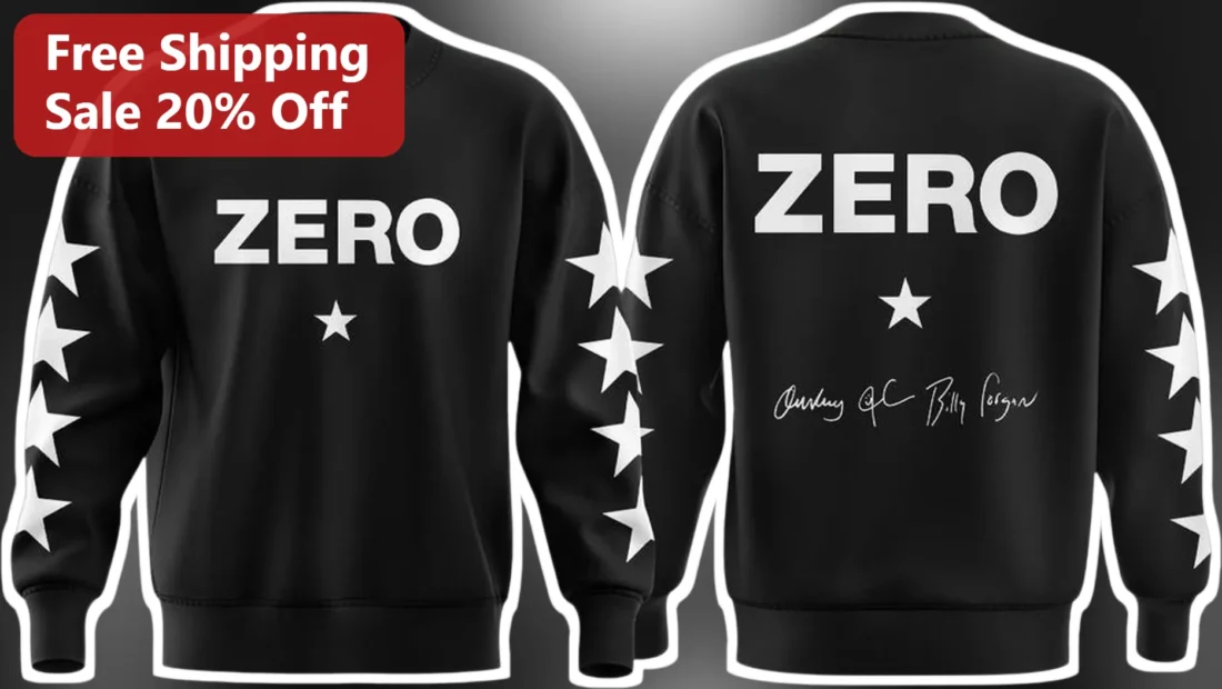 ZERO Billy Corrigan Signature Sweatshirt Black Star Sleeve Crewneck available at our Miami, Florida warehouse