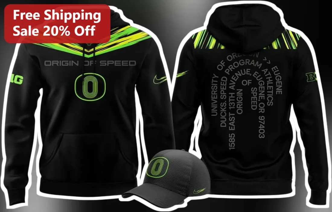 University of Oregon Ducks Origin of Speed Hoodie available at our Miami, Florida warehouse