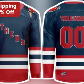 Athens Rock Lobsters Hockey Jersey Custom Name Number Team Apparel available at our Miami, Florida warehouse
