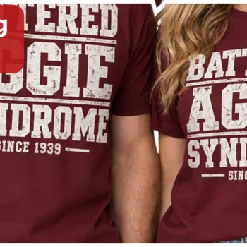 Battered Aggie Syndrome Since 1939 Vintage Distressed Tee Texas A&M Alumni Gift available at our Miami, Florida warehouse