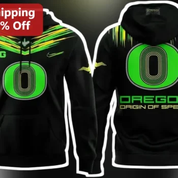 Big Oregon Origin Of Speed Hoodie University Of Oregon Ducks Fan Gear available at our Miami, Florida warehouse
