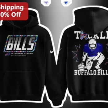 Buffalo Bills Intercept Cancer Hoodie NFL Crucial Catch Awareness Pullover available at our Miami, Florida warehouse