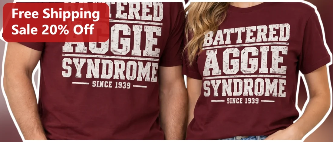 Battered Aggie Syndrome Since 1939 Vintage Distressed Tee Texas A&M Alumni Gift available at our Miami, Florida warehouse