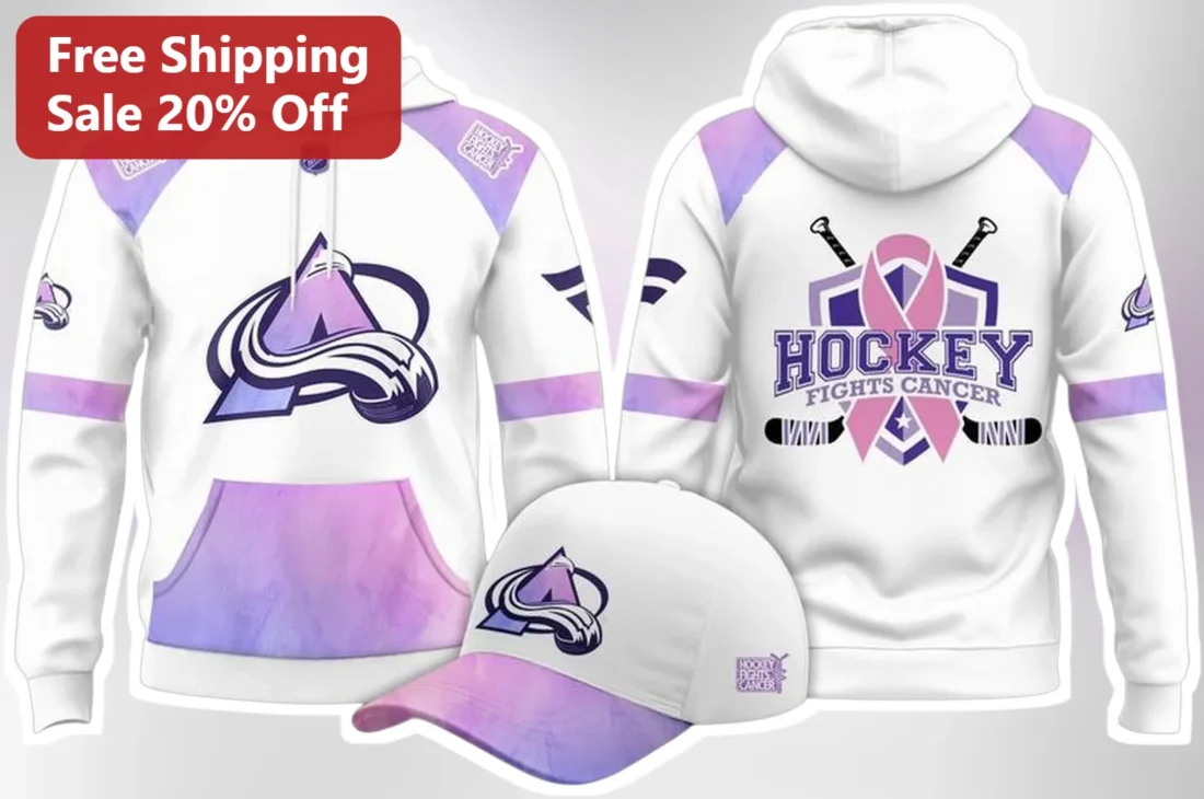 Hockey Fights Cancer Hoodie NHL Awareness Charity Apparel for Men Women available at our Miami, Florida warehouse