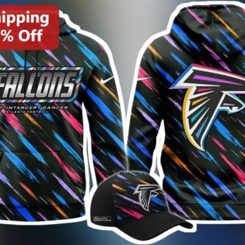Falcons Intercept Cancer Hoodie Atlanta Falcons NFL Breast Cancer Awareness Month Gear available at our Miami, Florida warehouse