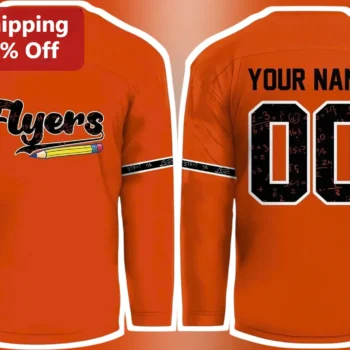 Flyers Hockey Jersey Math Teacher Personalized Custom Name Number Gift available at our Miami, Florida warehouse