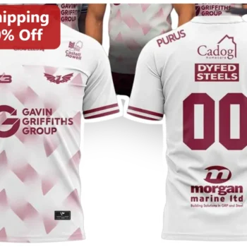 Gavin Griffiths Group Dyfed Steels Morgan Marine Ltd Rugby Sponsorship Tee available at our Miami, Florida warehouse