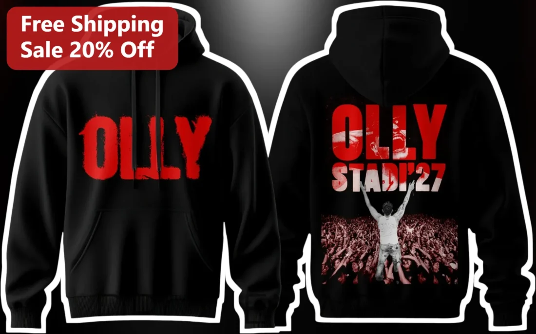Olly Tour Hoodie Olly Alexander Merch Black Pullover available at our Miami, Florida warehouse